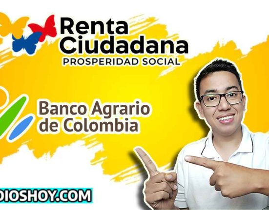 lider social wintor abc señalando los logos de renta ciudadana y banco agrario, abajo esta el logo de subsidioshoy.com
