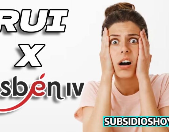 mujer asombrada, abajo a la dereha el logo de subsidioshoy.com, al lado izquierdo de la imagen RUI x Sisbén.