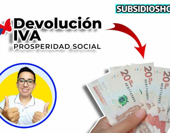 logo de subsidioshoy.com, tambien esta el logo de la devolucion del iva y de Wintor ABC lider social, seguido a esto 4 billetes de valor $20 mil pesos