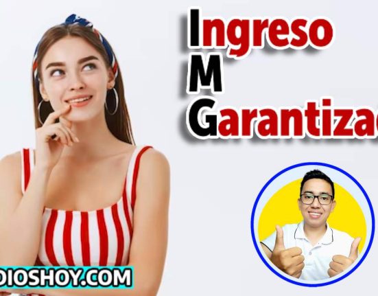imagen Mujer joven pensando, a la derecha logo del ingreso minimo garantizado, abajo logo del lider social wintor ABC, Al lado izquierdo logo de subsidiohoy.com