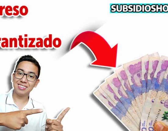 imagen de billetes de $50 mil pesos colombianos, a la izquierda imagen del lider social wintor ABC, en la parte superior logo del IMG y a la derecha suoeriro logo de subsidioshoy.com