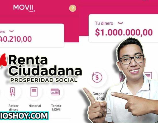 logo de renta ciudadana y subsidioshoy.com, al lado el lider spcial Wintor ABC y de fondo unas capturas de pnatalla de la aplicacion Movii con fondos disponibles