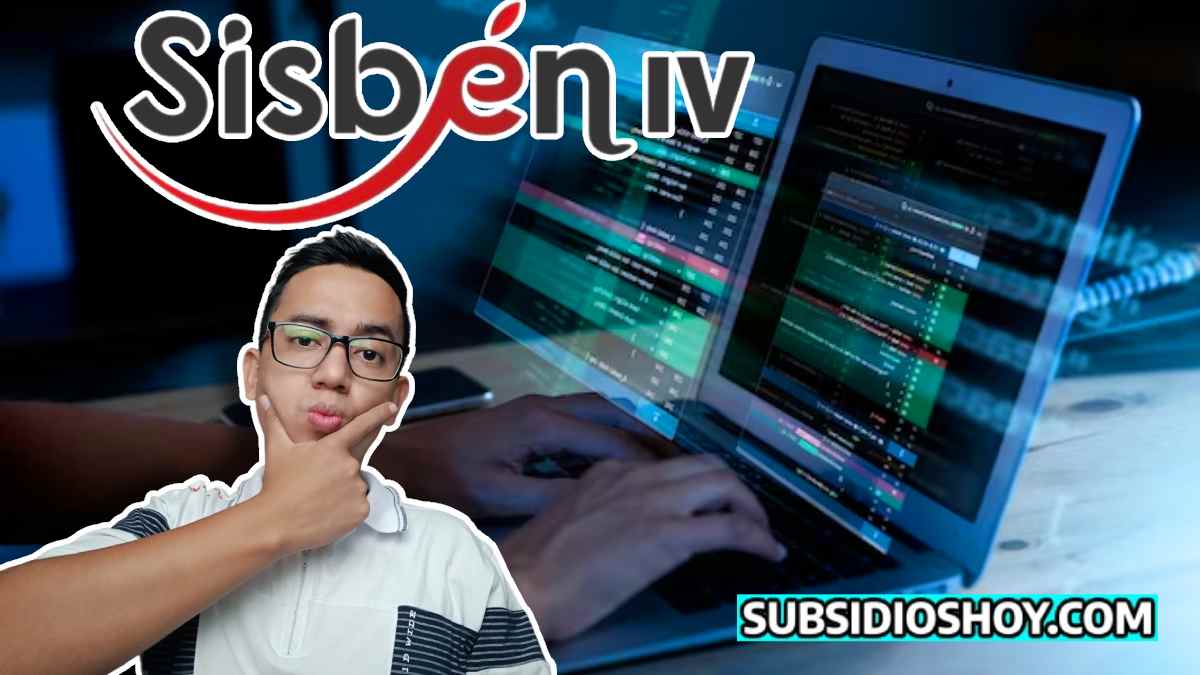 ¿En Qué Categoría del Sisbén Estás? Descúbrelo AQUÍ, Wintor ABC informa. 1 imagen de fondo base de datos, a la izquierda de la imagen superior el logo del SISBEN, abajo la imagen del lider soical wintor ABC, al lado derecho de la imagen el logo de subsidioshoy.com