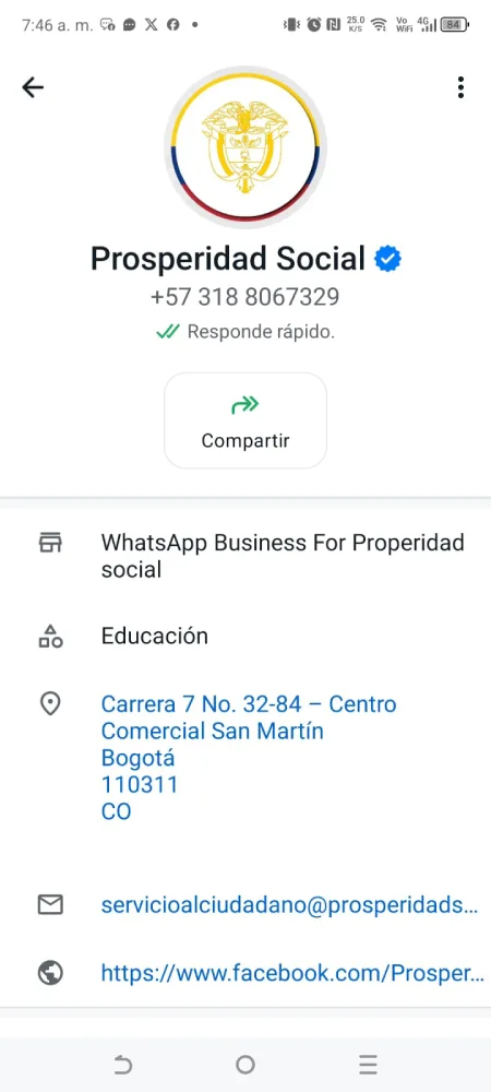 Beneficiarios Verifiquen tu Estado para Recibir Colombia Sin Hambre y Valoración del Cuidado 2 WhatsApp-DPS