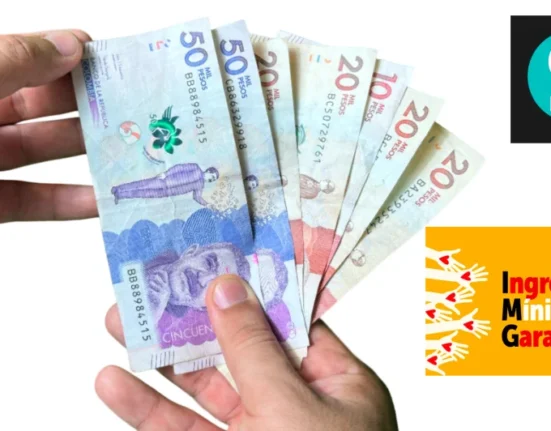 contiene dinero colombiano logo de subsidios hoy y logo del img